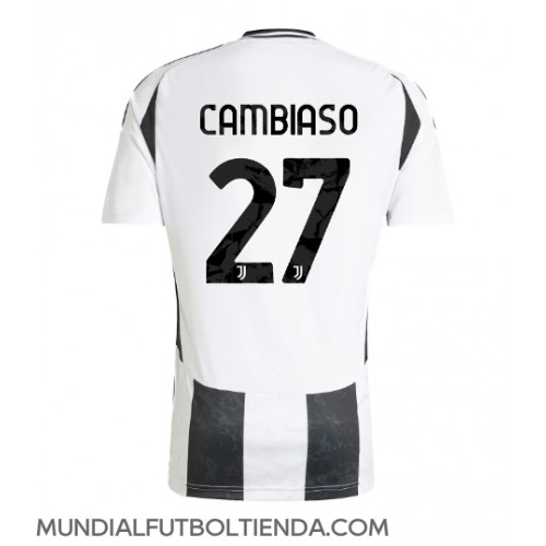 Camiseta Juventus Andrea Cambiaso #27 Primera Equipación Replica 2024-25 mangas cortas